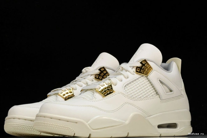 Gold Metallic 4 Jordan Retro AQ9129-170 0403